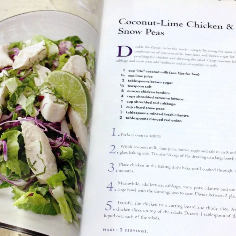 Quick Supper Recipes, Eating Well Serves Two Cookbook